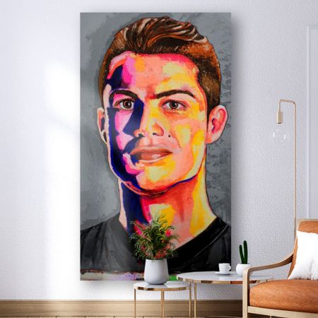 Cristiano Ronaldo's Canvas Painting by Artist Ashok Jadav 167 x 122 cm